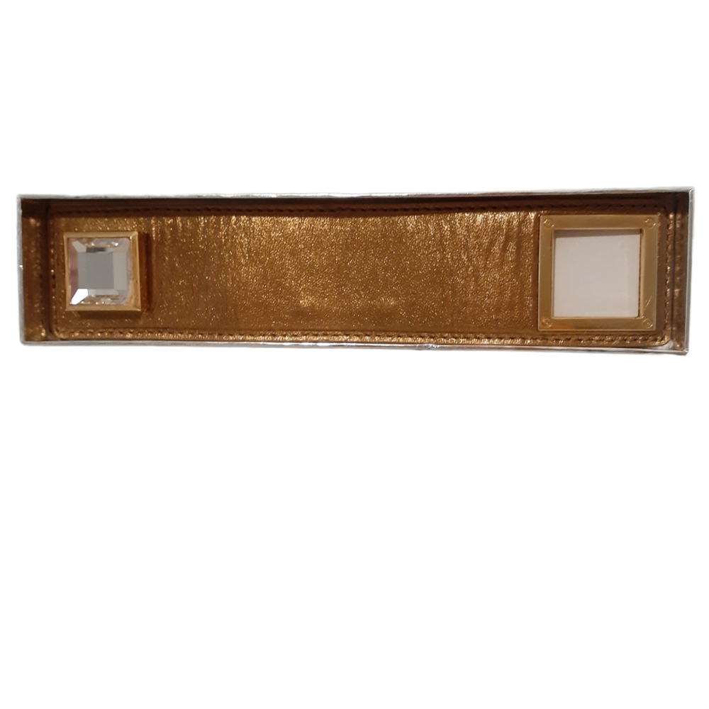 MK Vintage bronze leather cuff comes with original price tag & MK gift box.